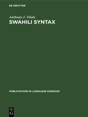 cover image of Swahili Syntax